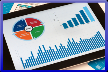 Charts and graphs on an iPad